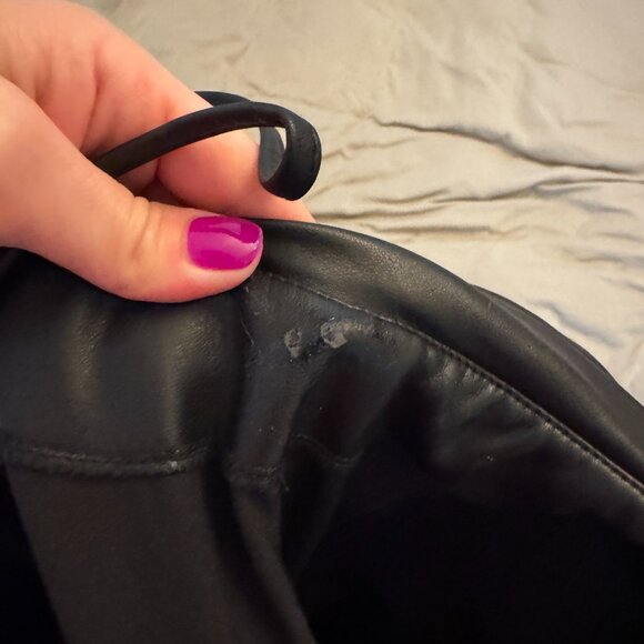 House of CB Luanne black vegan leather corset midi dress - Picture 5 of 8